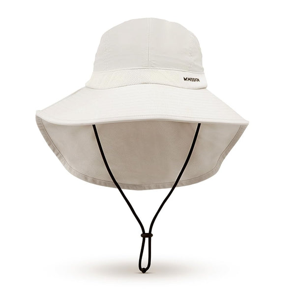 MISSION Cooling UPF Sun Defender Hat - Men's and Women's Sun Hat for Hiking, Golfing & Fishing - Sweat & Water Activated Technology (Glacier Grey)