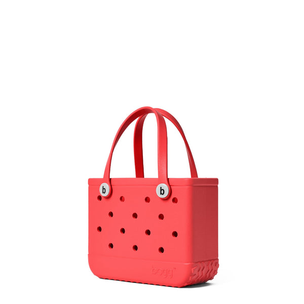 BOGG BAG - Bitty, Small Tote Bag - Coral Me Mine, White Buttons - 11in L x 4.5in W x 8.5in H - Lightweight, Washable, Durable - All Purpose EVA - for Beach, Pool, Boat, Work, Sports